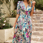 Alma | Blumen Kleid – Romantische Eleganz und strukturierte Ärmel 