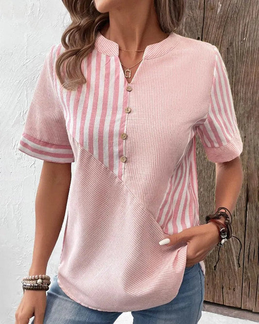 Esther | Bluză Femei – Dungi Tendance și Croială Plăcută 