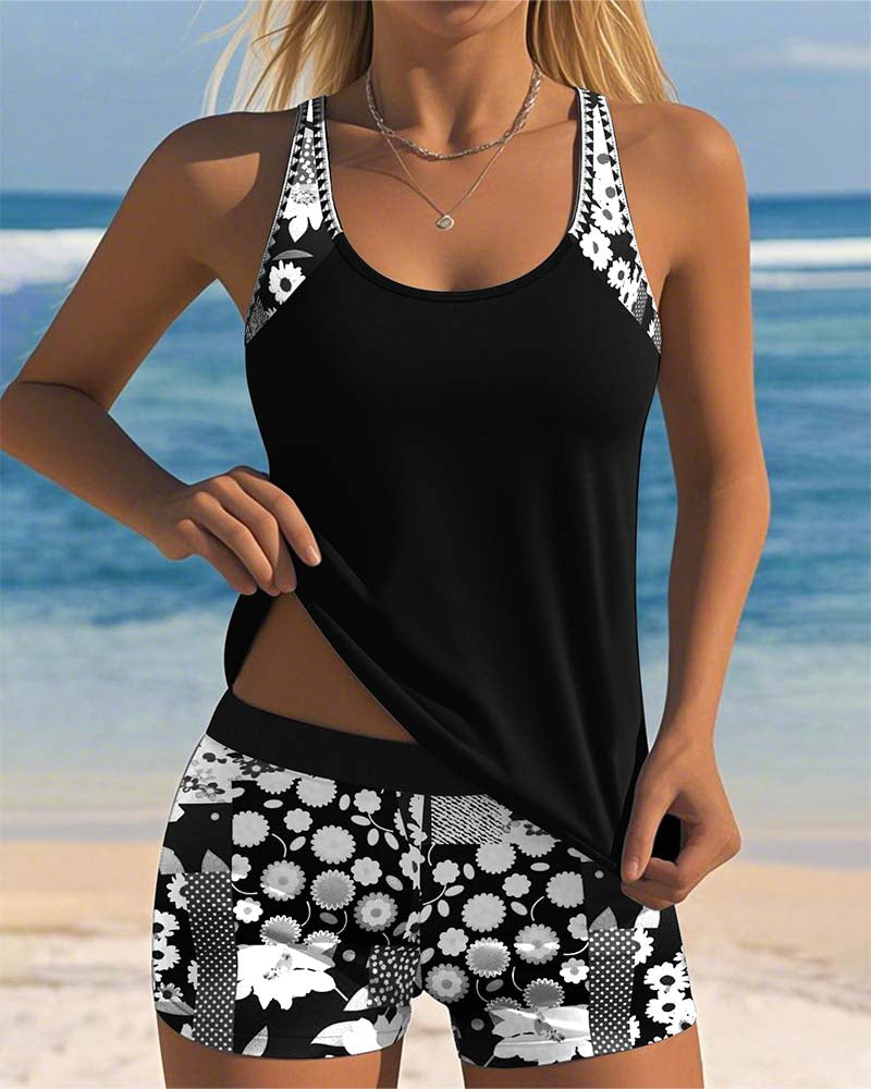 Samira | Ensemble Plage Femme - Style Fleurie
