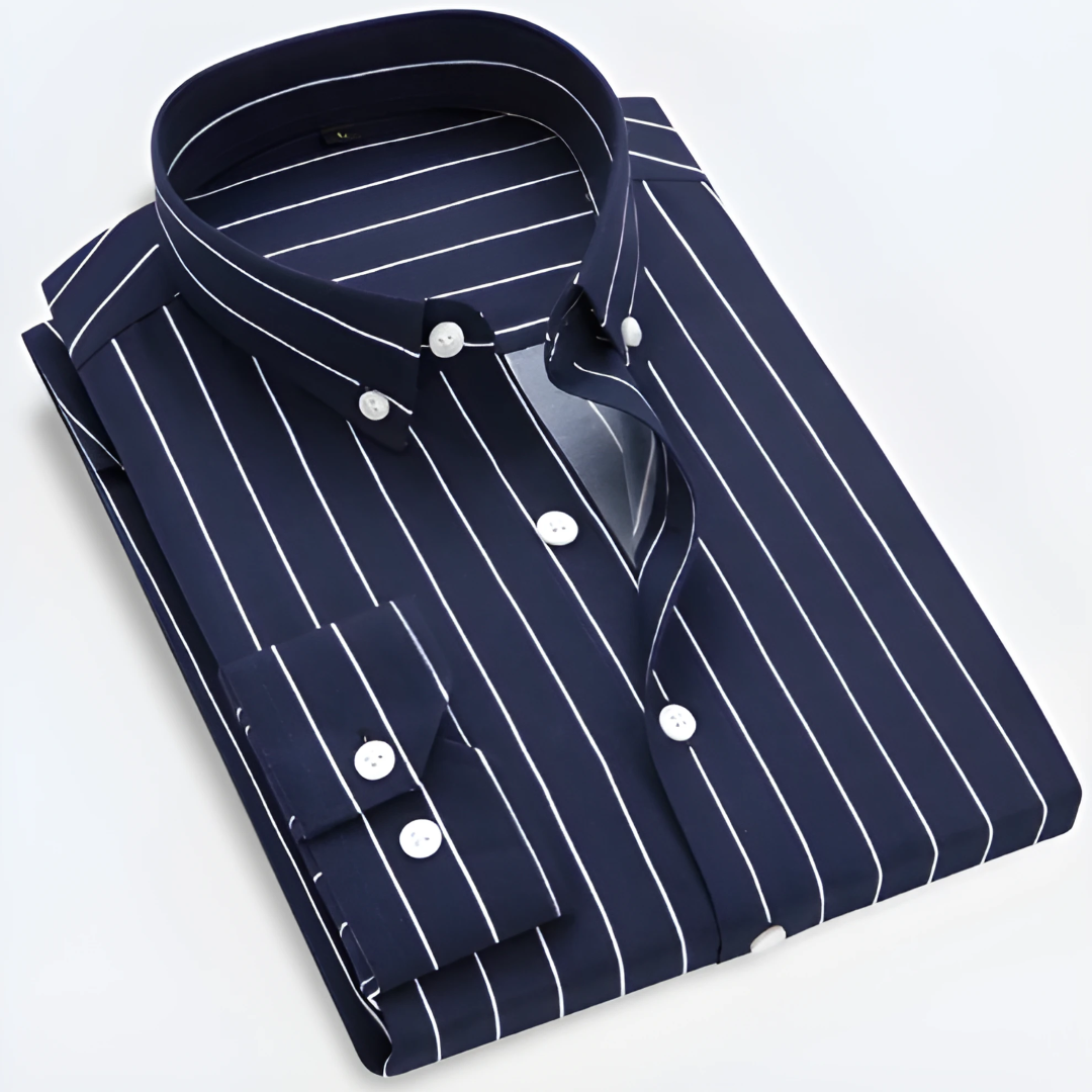 Idriss | Skjorte med Fine Striper – Slim Fit & Allsidig Stil 