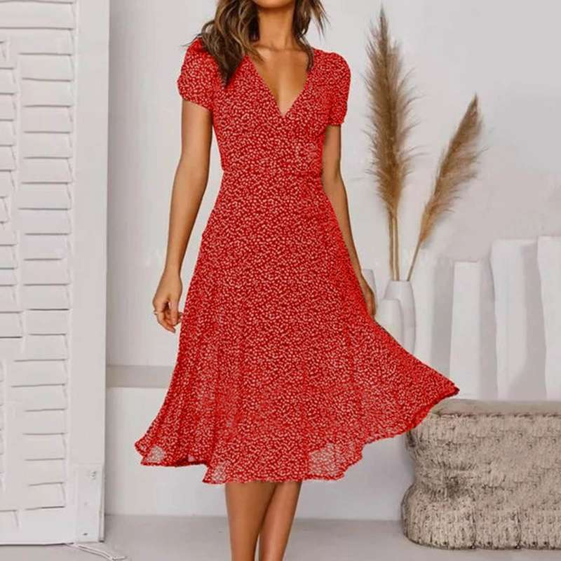 Nina | Robe D’Été Fluide – Décolleté En V Et Confort Absolu