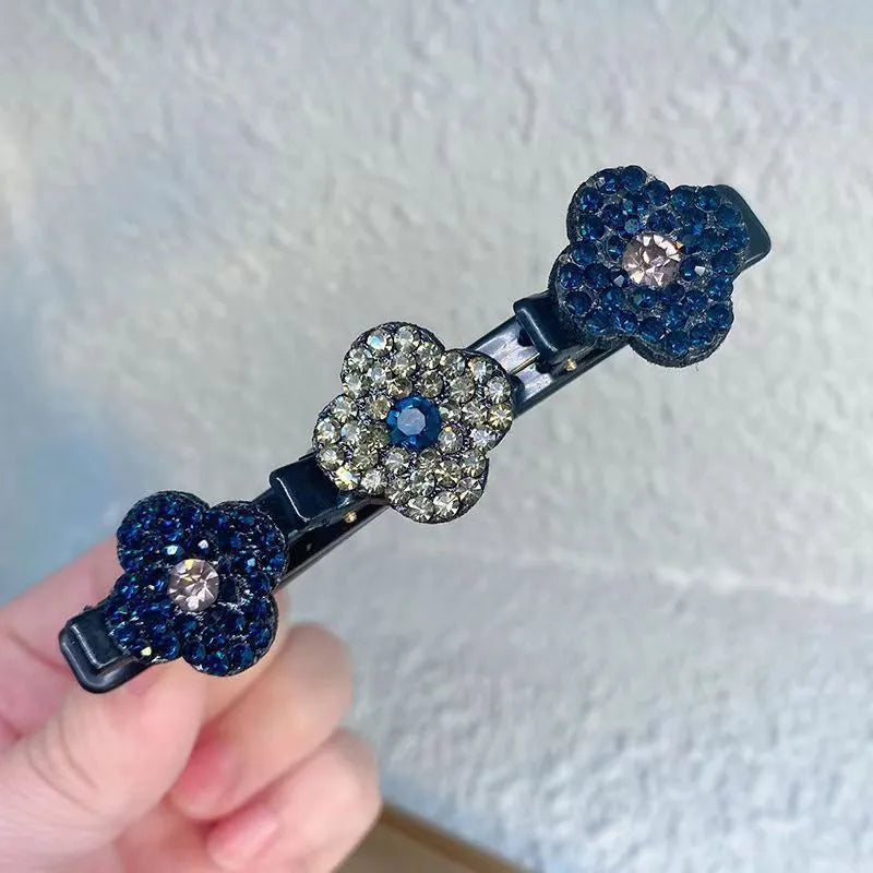 Josée | Hřebínek do vlasů s květinou a kamínky elegantní 