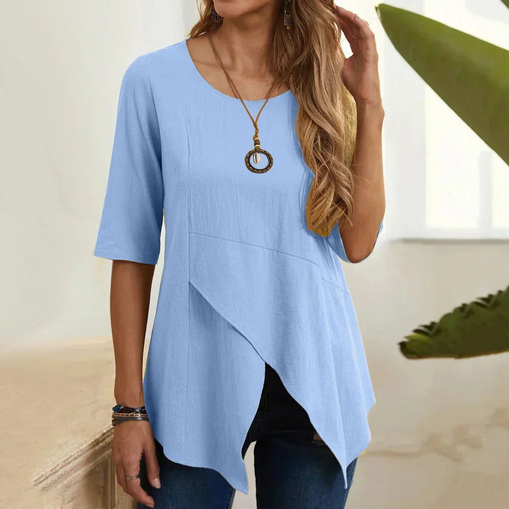 Flore | Blouse Asymétrique – Élégance Et Modernité