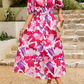 Alma | Blumen Kleid – Romantische Eleganz und strukturierte Ärmel 