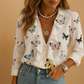 Honorine | Bluse med Volanger og Utringning for Damer 