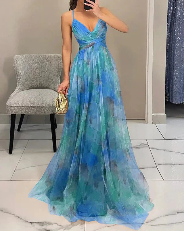 Samira | Rochie Lungă de Vară – Prospețime Florală și Stil Romantic 