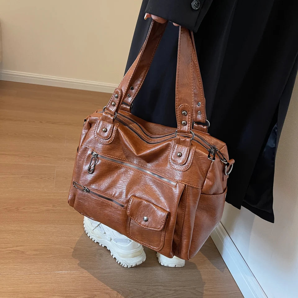 Amaya | Gran Bolsa de Curso en Bandolera – Elegancia y Confort Diario 