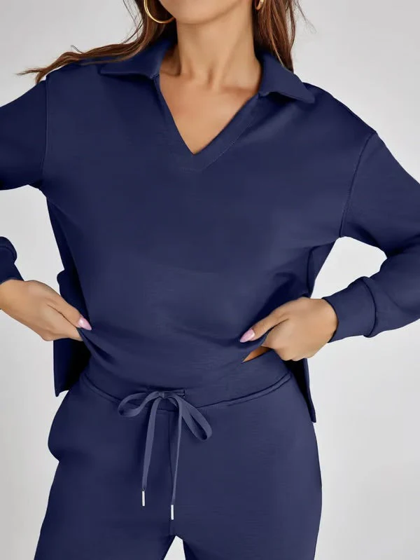 Marnie | Conjunto Confortável de Duas Peças para Mulher com Gola 