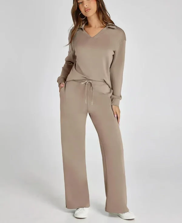 Marnie | Conjunto Confortável de Duas Peças para Mulher com Gola 