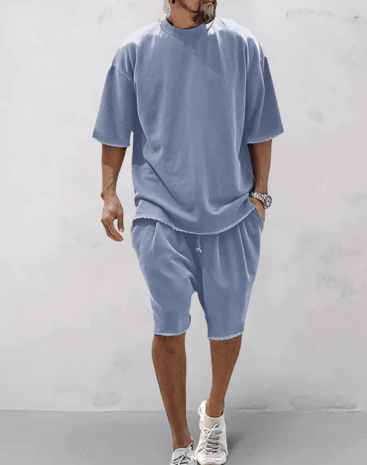Αντριέν|Συγκρότημα T-Shirt Oversize και Σορτς για Μια Άνετη και Στυλάτη Εμφάνιση 