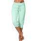 Delphine | Pantalones capri con cordón de ajuste y cintura elástica 