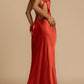 Flore | Vestido Longo de Uma Alça – Elegância Assimétrica e Fluida 