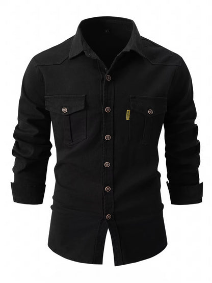 Loïc | Jeanshemd mit Kontrast 